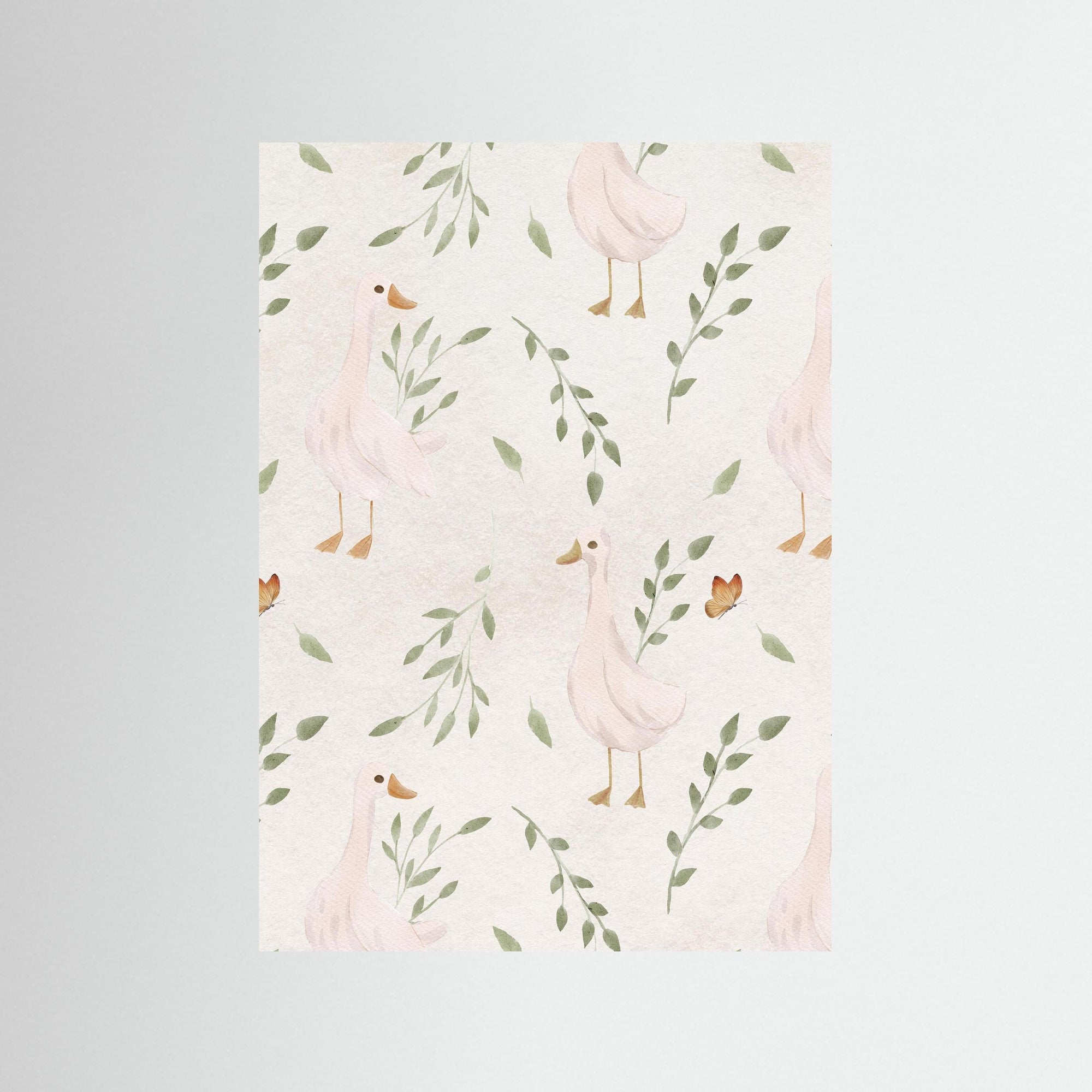 Goose Illustration | Children's Room Decor No Frame