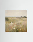 Countryside Wildflower Gathering Fine Art Print No Frame No border