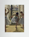 Three Dancers in an Exercise Hall by Edgas Degas No Frame No border