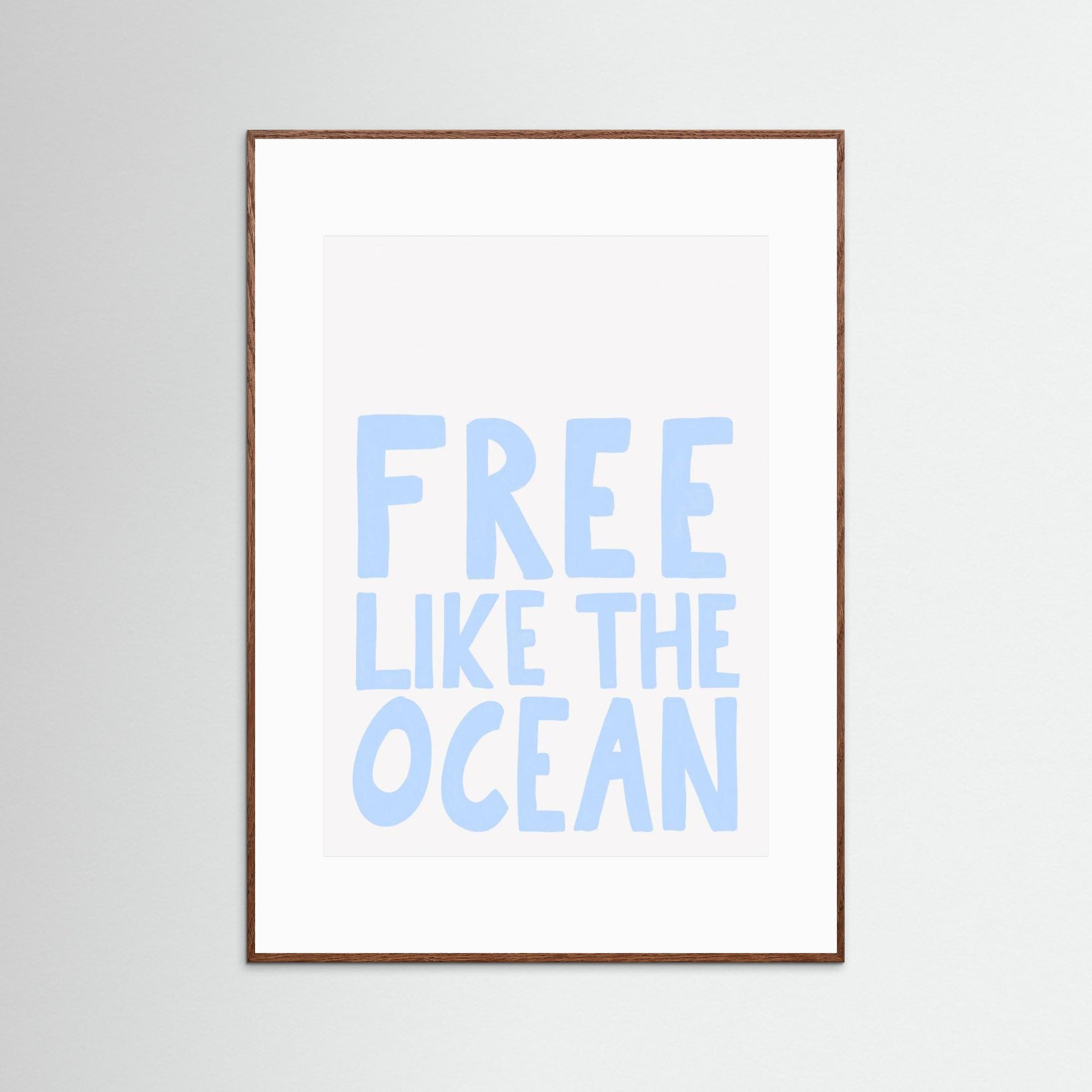 Free like the ocean by Athene Fritsch Oak Dark White