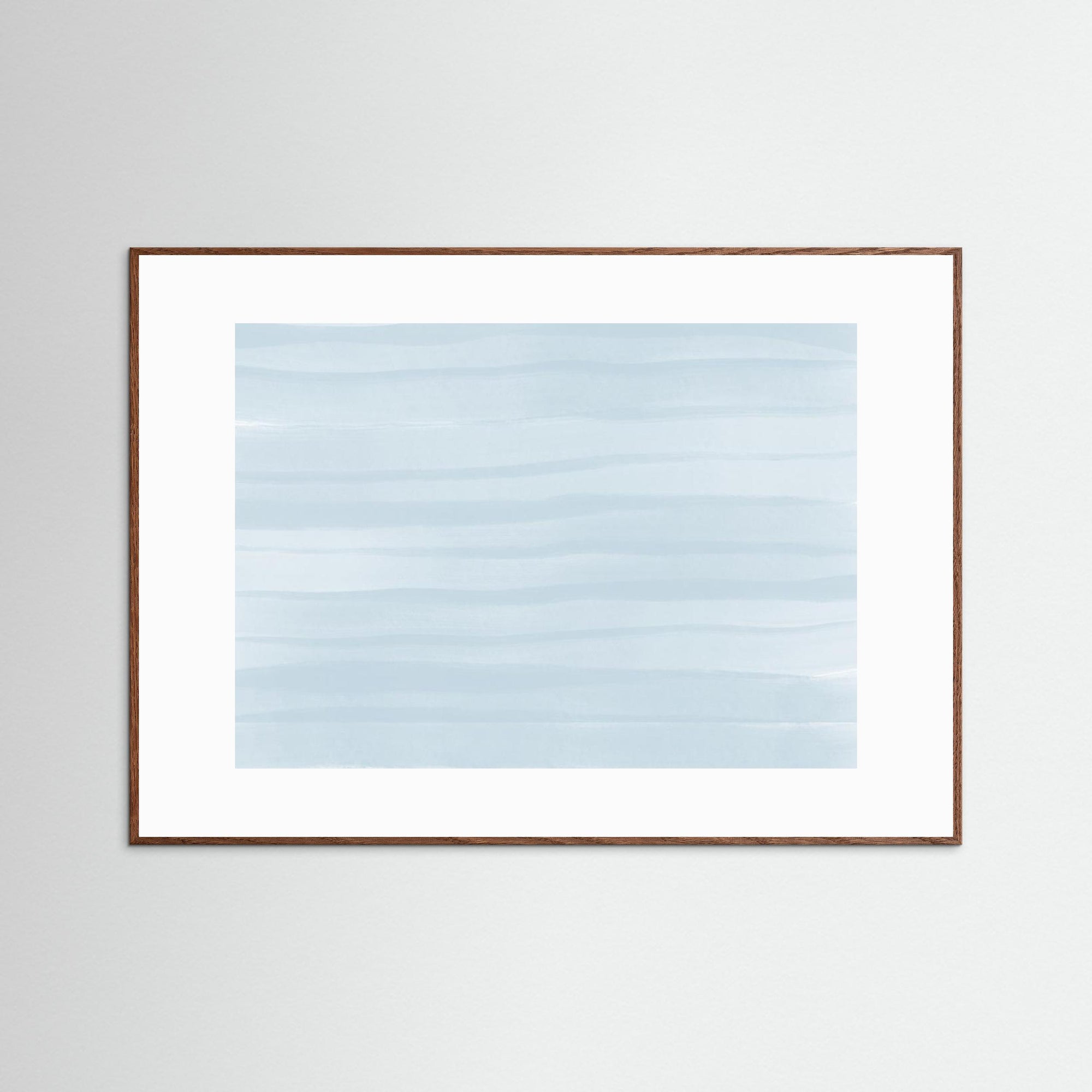 Waves of Blue by Uplusmestudio Oak Dark White