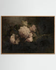 Peonies Bouquet Still Life Art Print Oak Nature No border