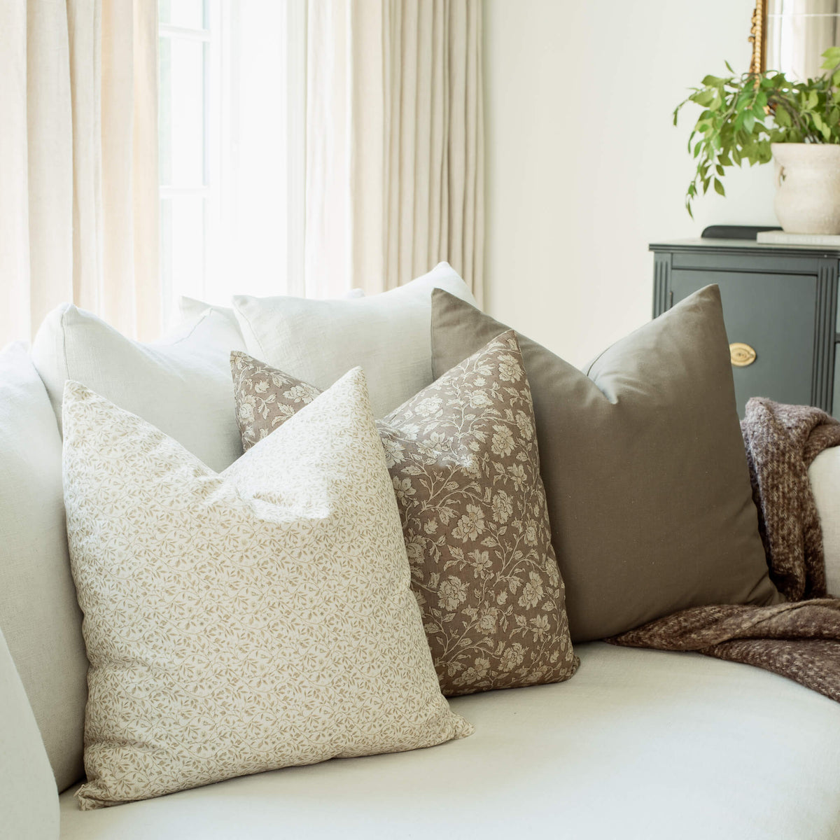 Provence Pillow Combination | Set of Three Pillow Covers