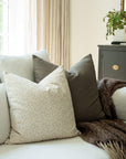 Mila Neutral Botanical Pillow Cover
