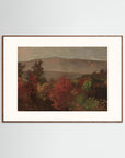 Fall Mountain Scenic Fine Art Print Oak Dark Freja