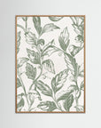 Botanical Green Leaves Art | Nursery & Kids Room Wall Art Oak Nature