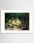 Garden Gathering Floral Artwork White Wood Freja