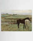 Timeless Equestrian Landscape Fine Art Print No Frame No border