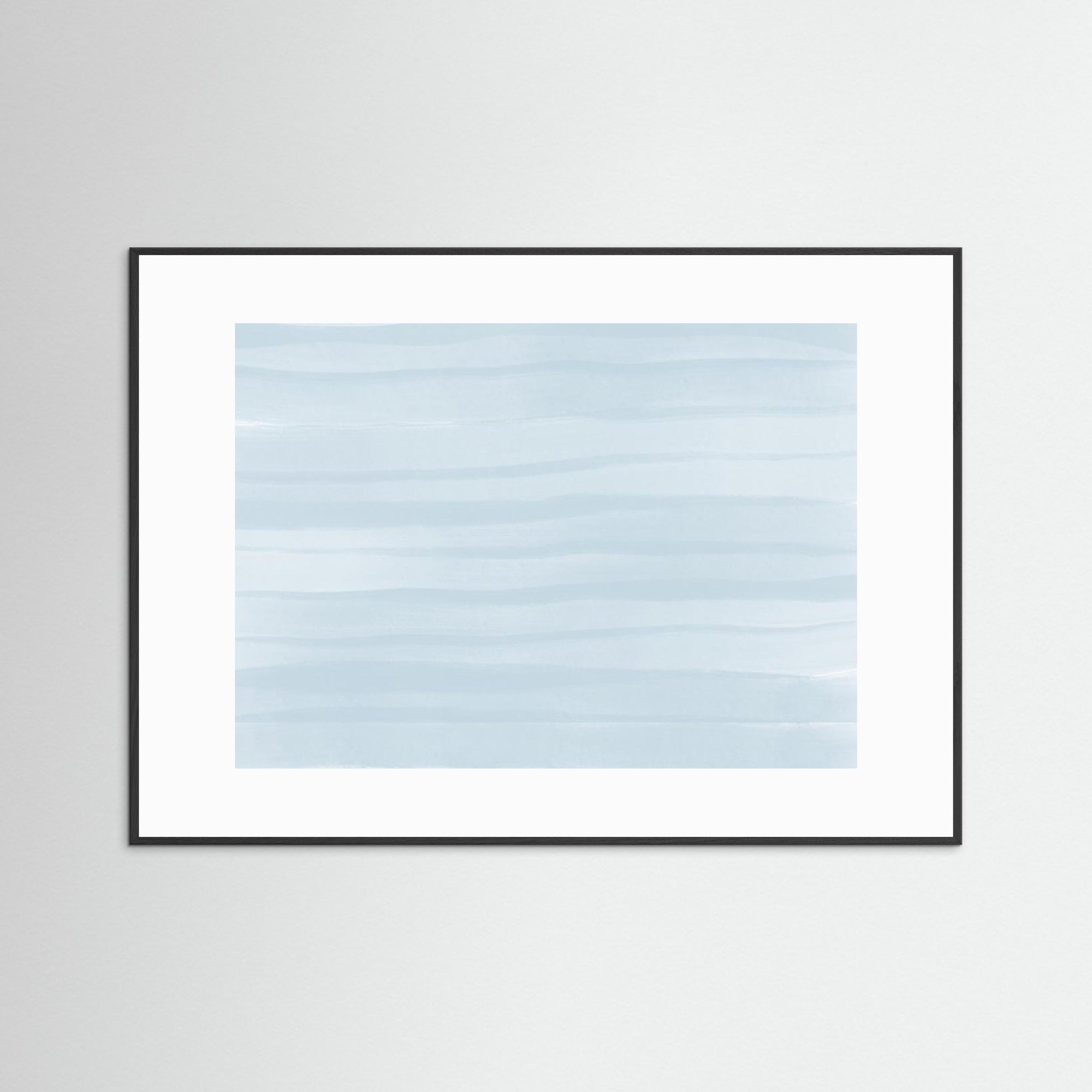 Waves of Blue by Uplusmestudio Black Wood White