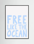 Free like the ocean by Athene Fritsch Black Wood No border