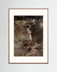 Among the Wildflowers Art Print Oak Dark Freja