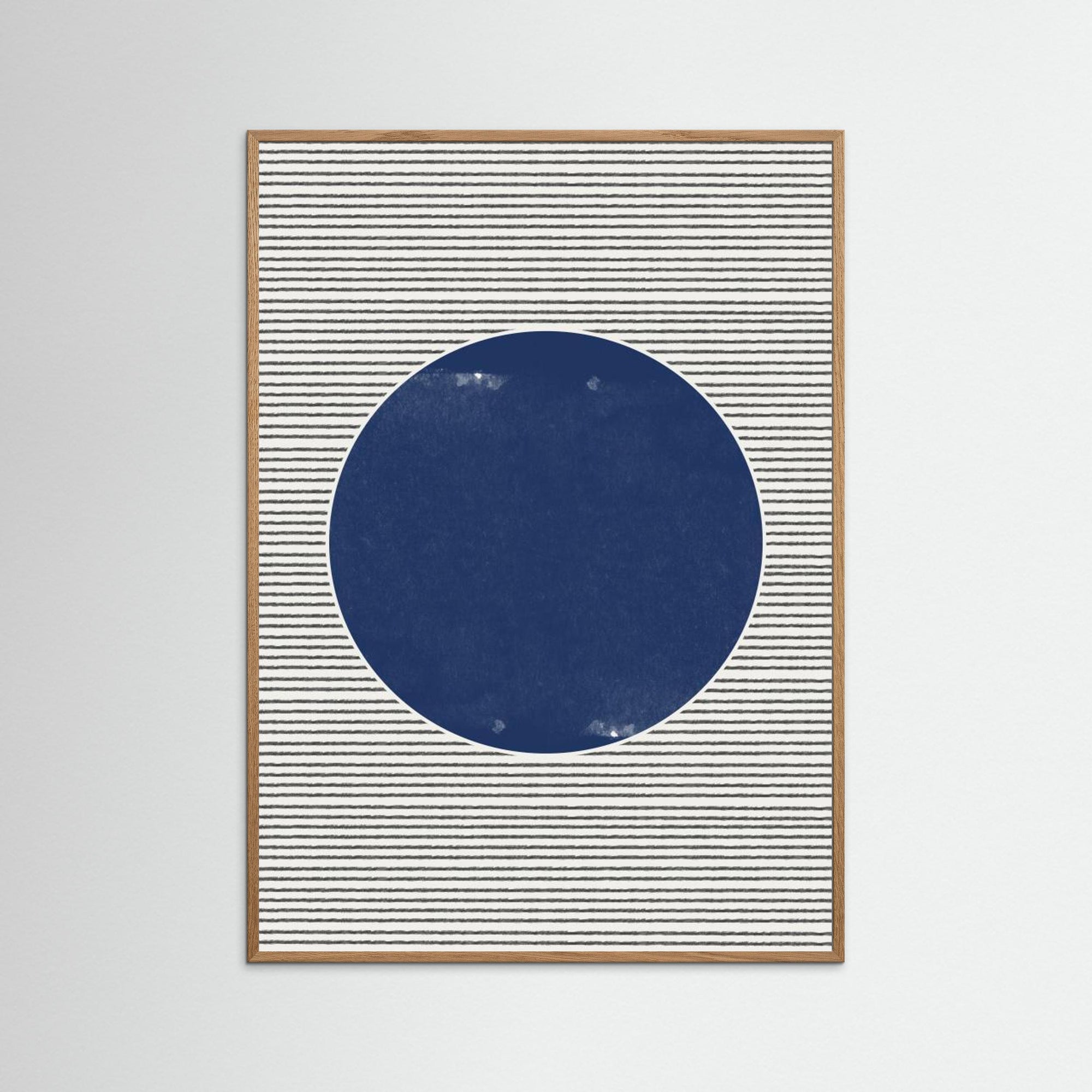 Watercolor Circle and Stripes by The Miuus Studio Oak Nature No border