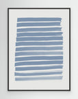 Blue Strokes by Pictufy Studio | Canvas Black