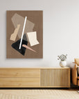 Brown Paper Cuts Painting by Elena Ristova