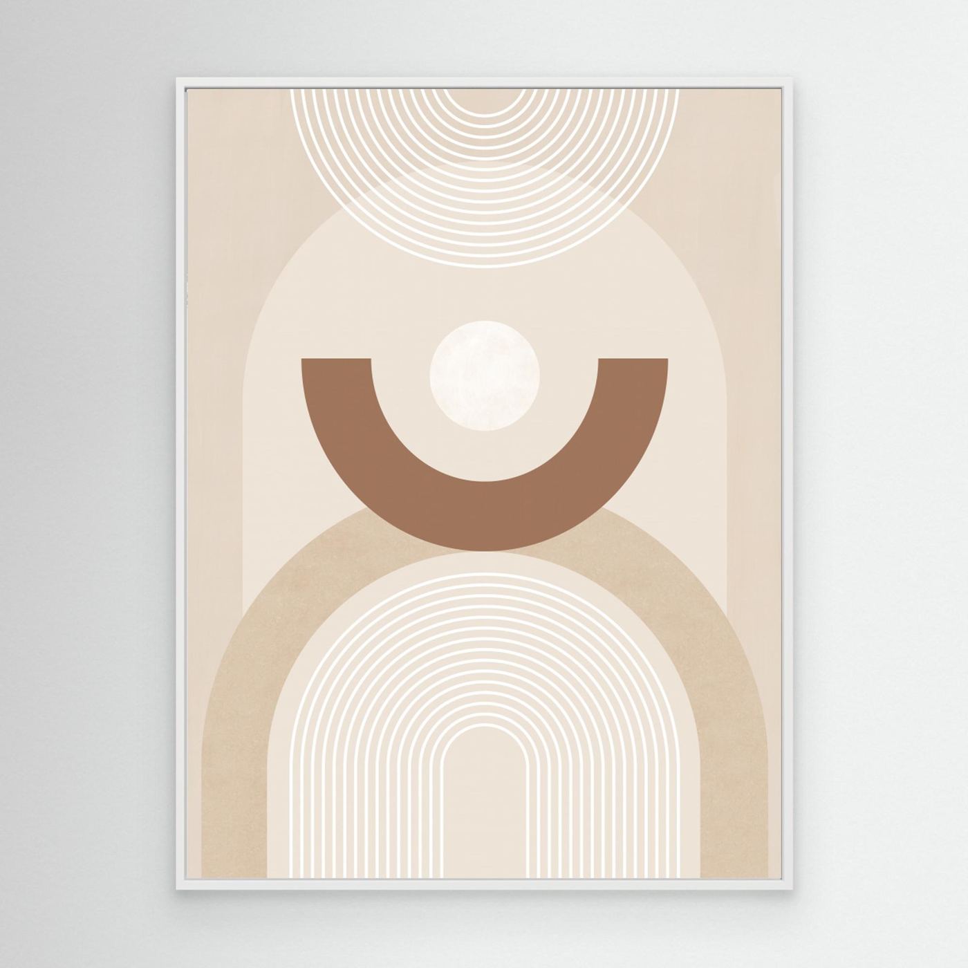 Beige Mid Century Poster No.1 by Elena Ristova