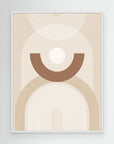 Beige Mid Century Poster No.1 by Elena Ristova