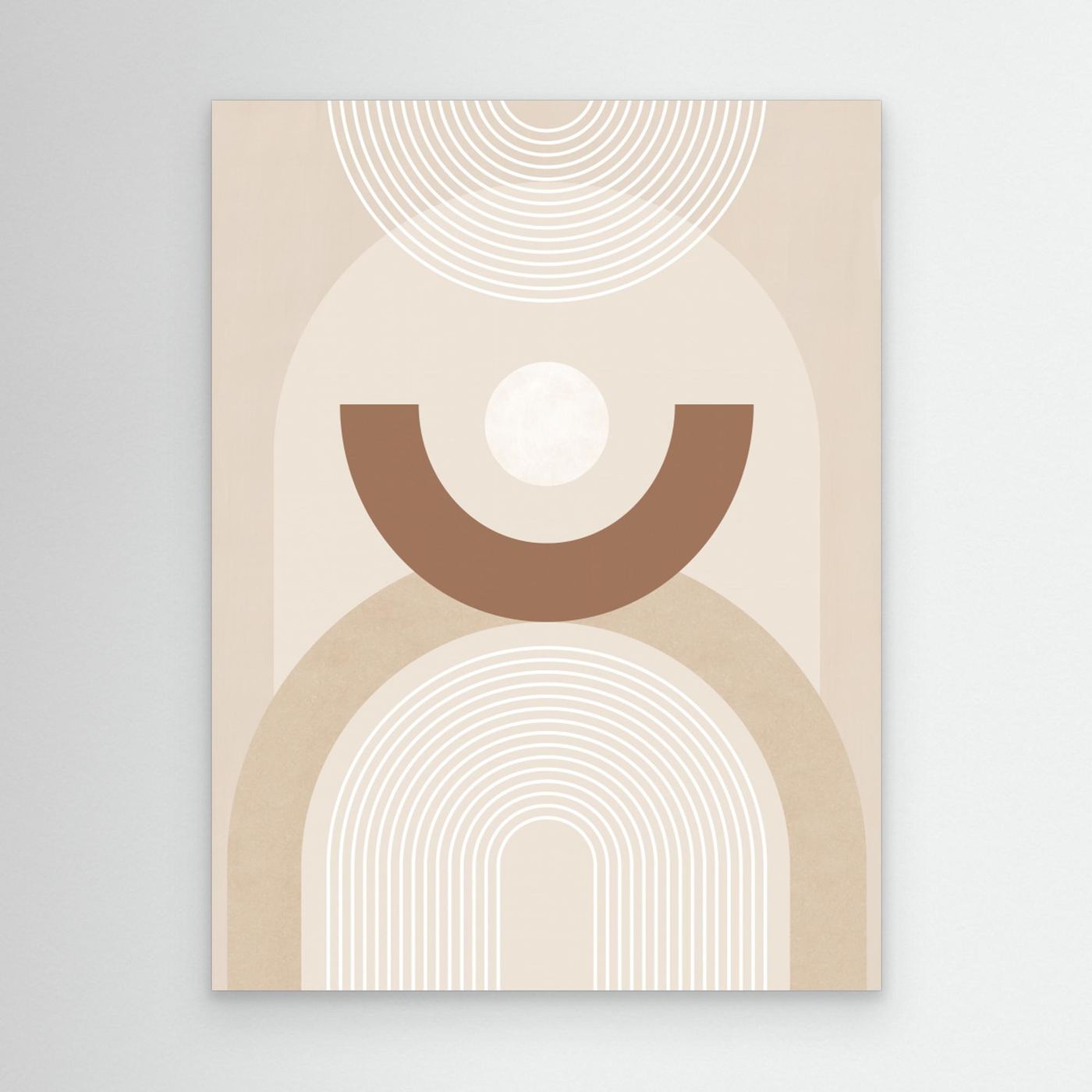 Beige Mid Century Poster No.1 by Elena Ristova