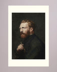 Moody Artist Portrait Vintage Wall Art Print No Frame Freja