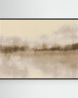 Abstract Landscape in neutral browns by Dina Dankers Black