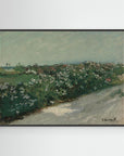 Countryside Road with Flowers | Canvas