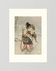 Vintage Winter Sleigh Art Print