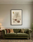 Vintage Pine Cone Botanical Art Print