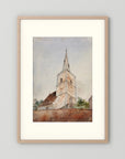 Old World Church Christmas Art Print