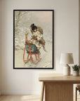 Vintage Winter Sleigh Art Print