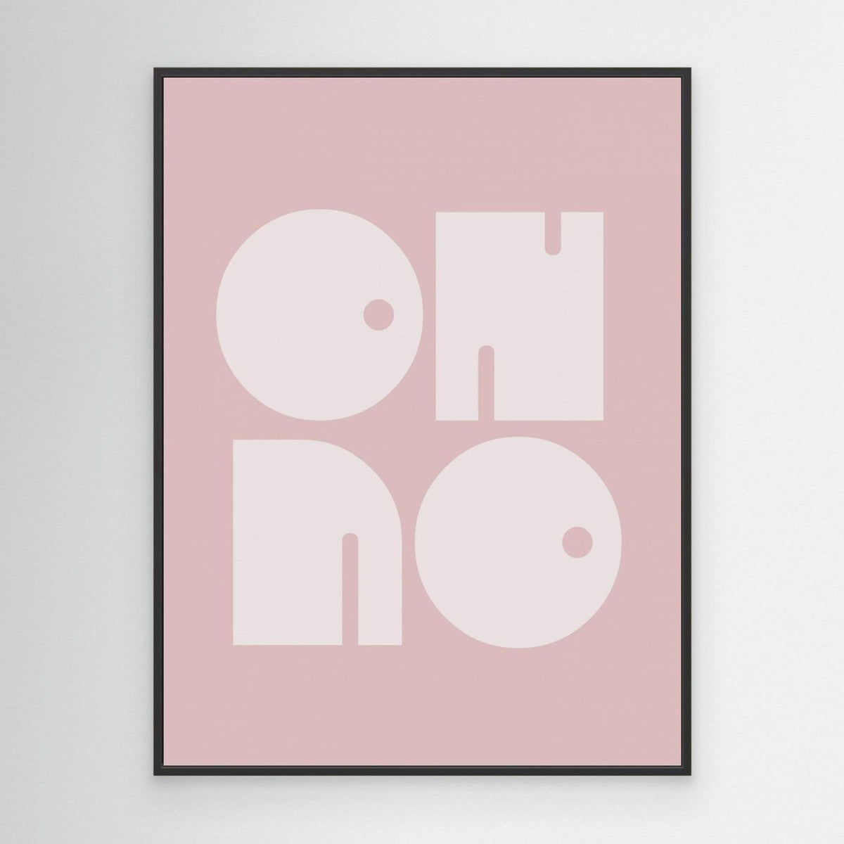 Oh No Pink Whiteratio 3x4 Print By Bohonewart by Emel Tunaboylu