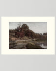 Warm Neutral Landscape Art Print | Serene Earth Tone Artwork for Modern Home No Frame Freja