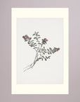 Red Berry Botanical Study Vintage Wall Art Print No Frame Freja