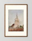 Old World Church Christmas Art Print