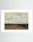 Neutral Landscape Art Print | Serene Minimal Landscape for Modern Home Decor No Frame White
