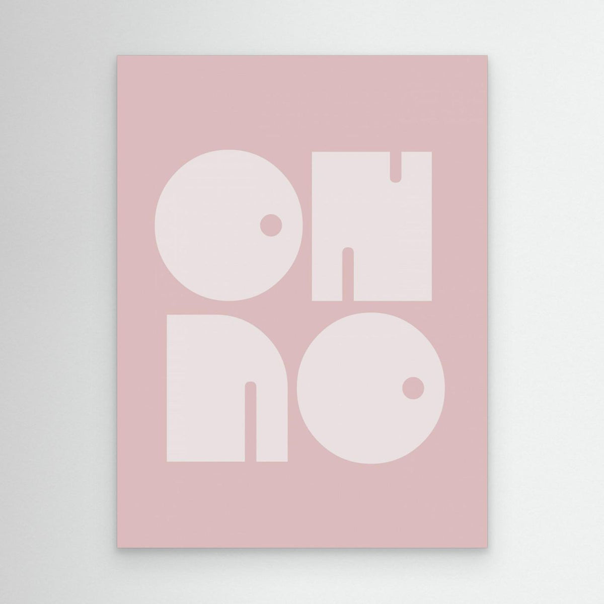 Oh No Pink Whiteratio 3x4 Print By Bohonewart by Emel Tunaboylu