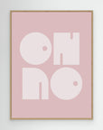 Oh No Pink Whiteratio 3x4 Print By Bohonewart by Emel Tunaboylu