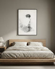 Neutral Woman Figure Canvas Wall Art | Minimalist Vintage Figurative Sketch