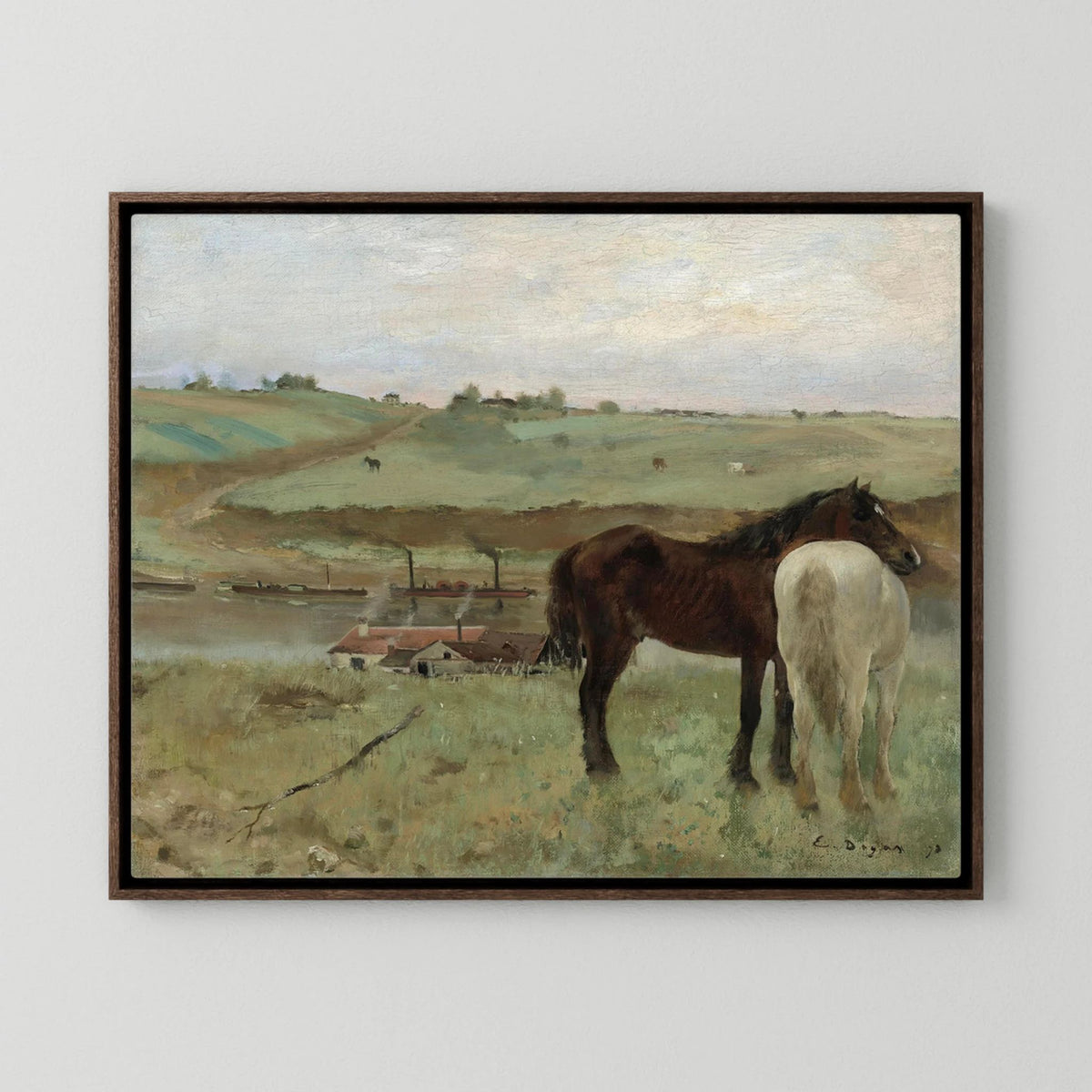 Timeless Equestrian Landscape Canvas