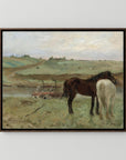 Timeless Equestrian Landscape Canvas