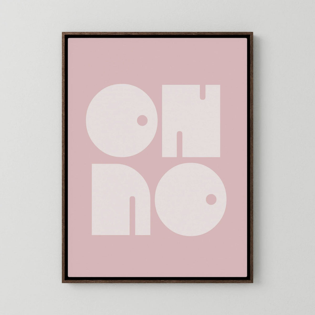 Oh No Pink Whiteratio 3x4 Print By Bohonewart by Emel Tunaboylu