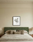 Olive Branch Botanical Study Vintage Wall Art Print