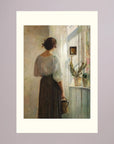 Woman at the Window Vintage Wall Art Print No Frame Freja