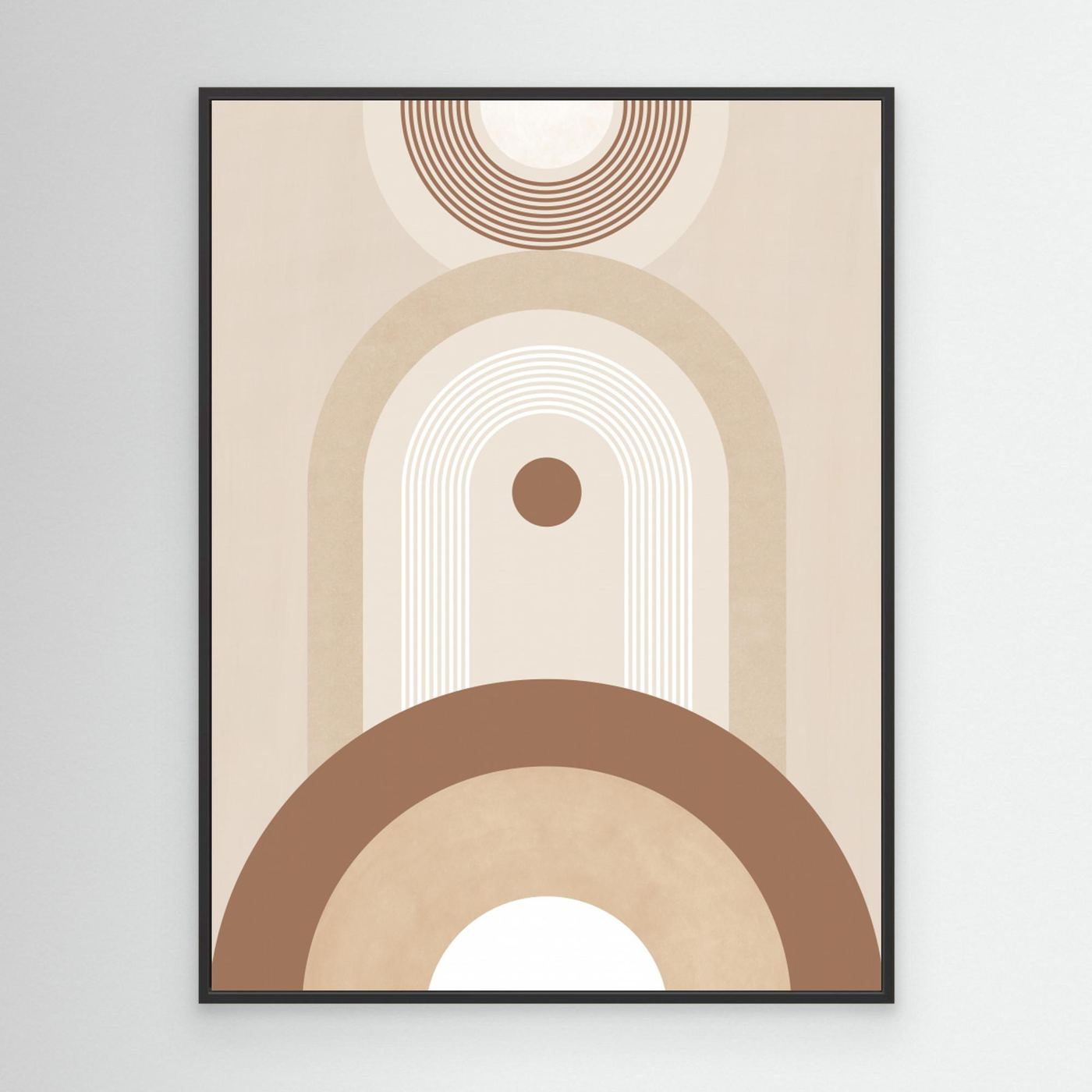 Beige Mid Century Poster No.2 by Elena Ristova