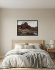 Warm Neutral Landscape Art Print | Serene Earth Tone Artwork for Modern Home
