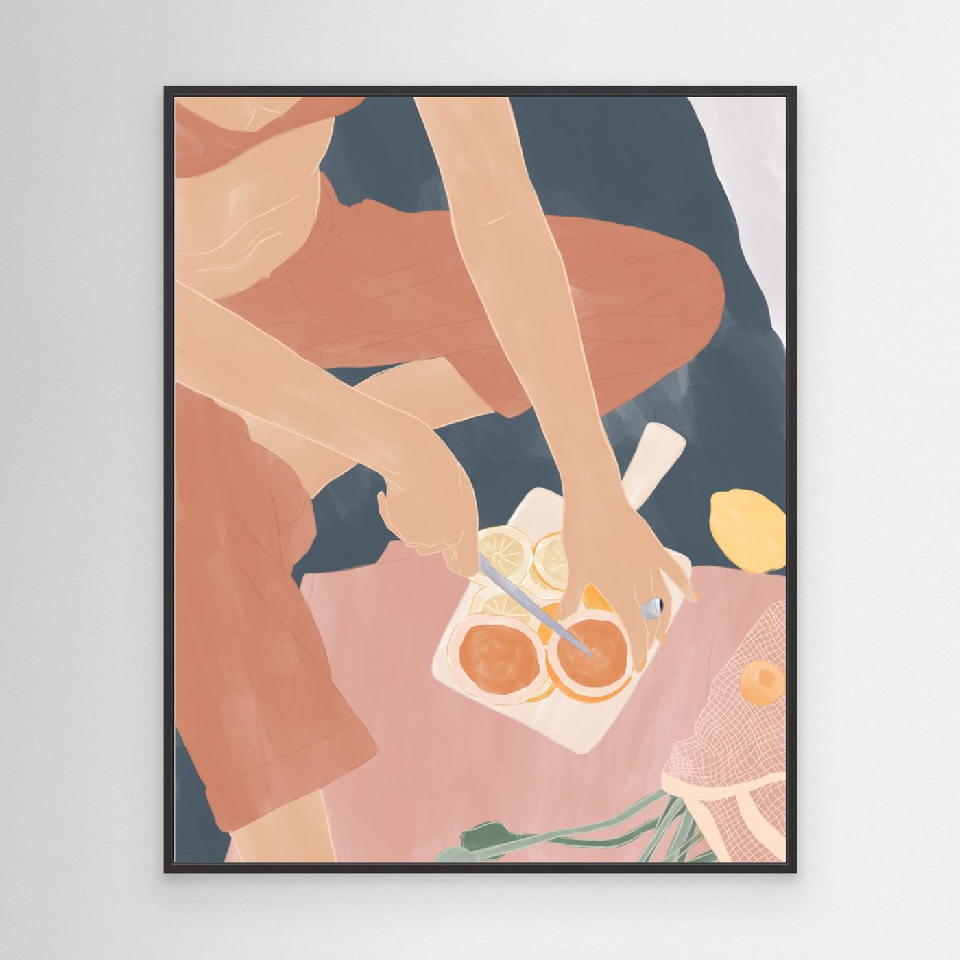 Cutting Grapefruits by Ivy Green Illustrations