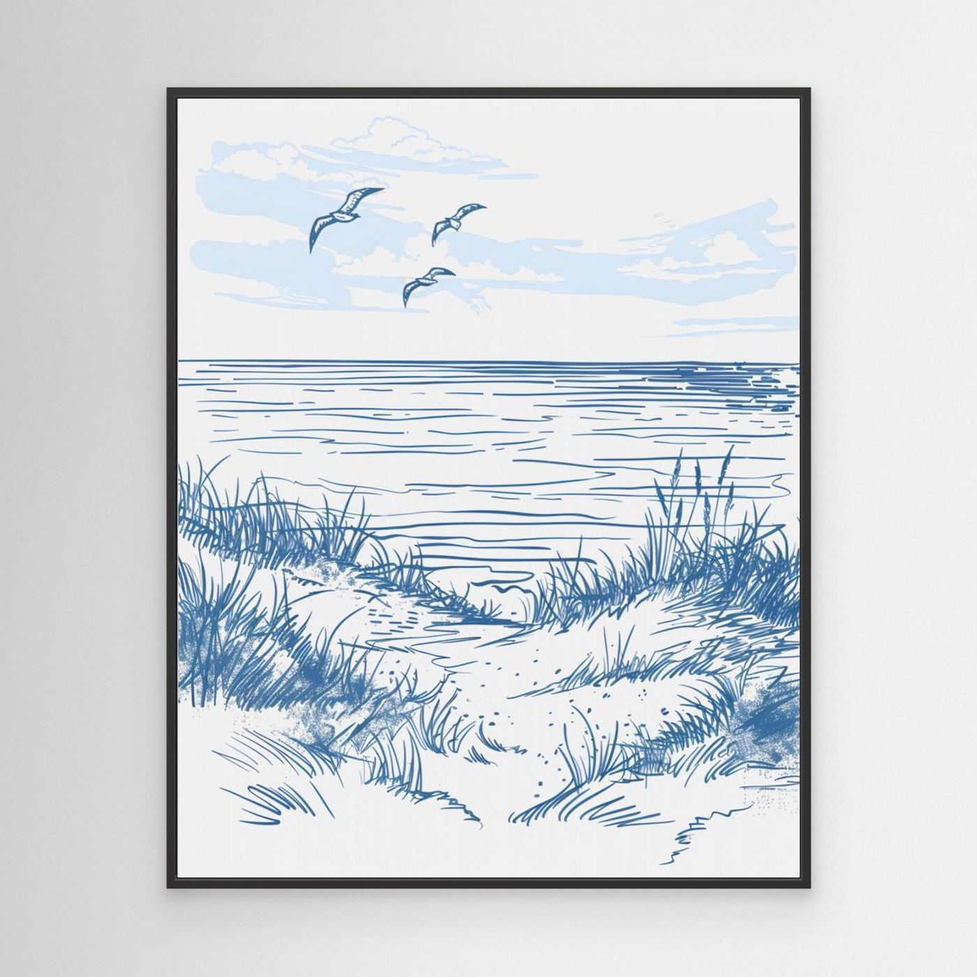 Seascape Sketch by Jolly And Dash