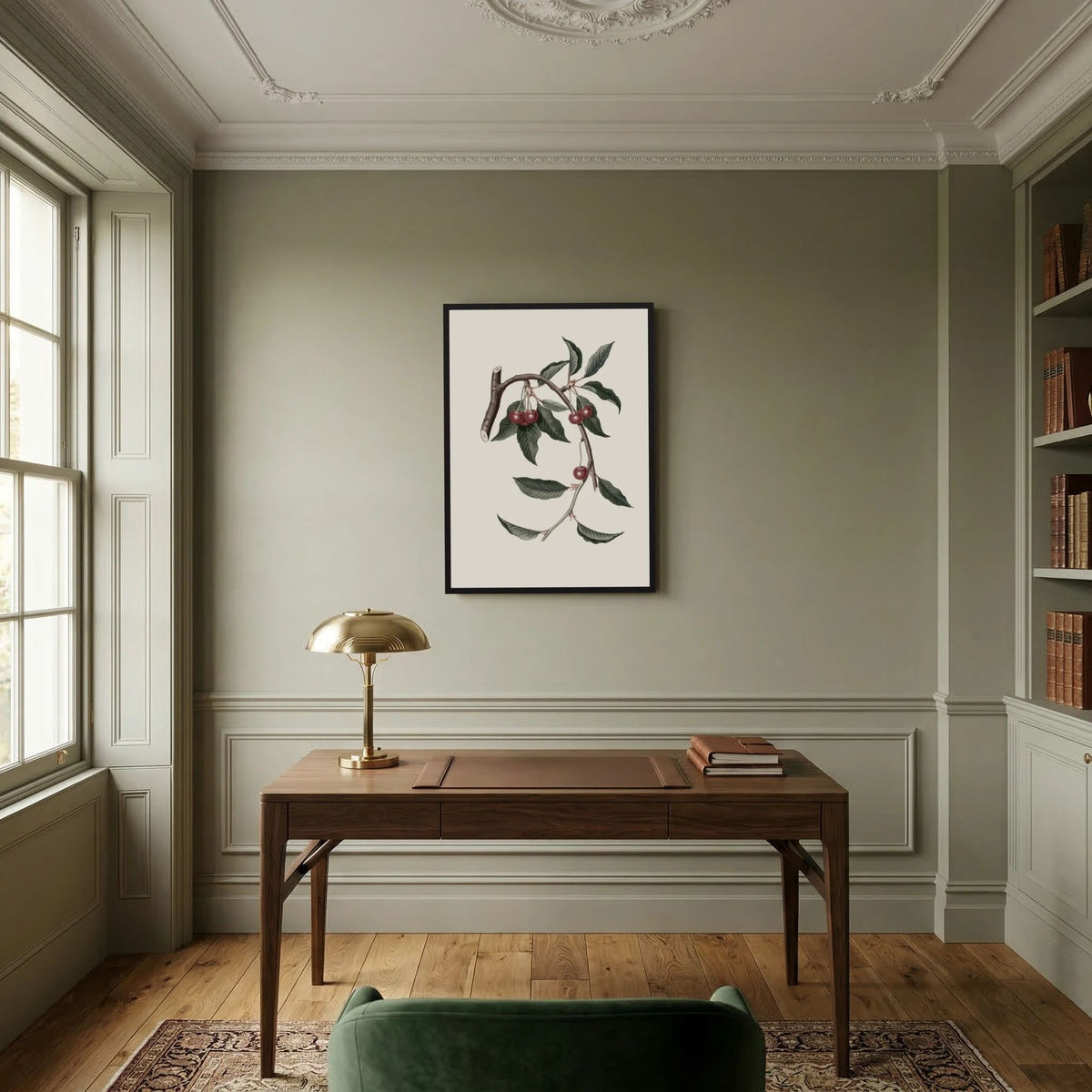 Vintage Cherry Botanical Art Print