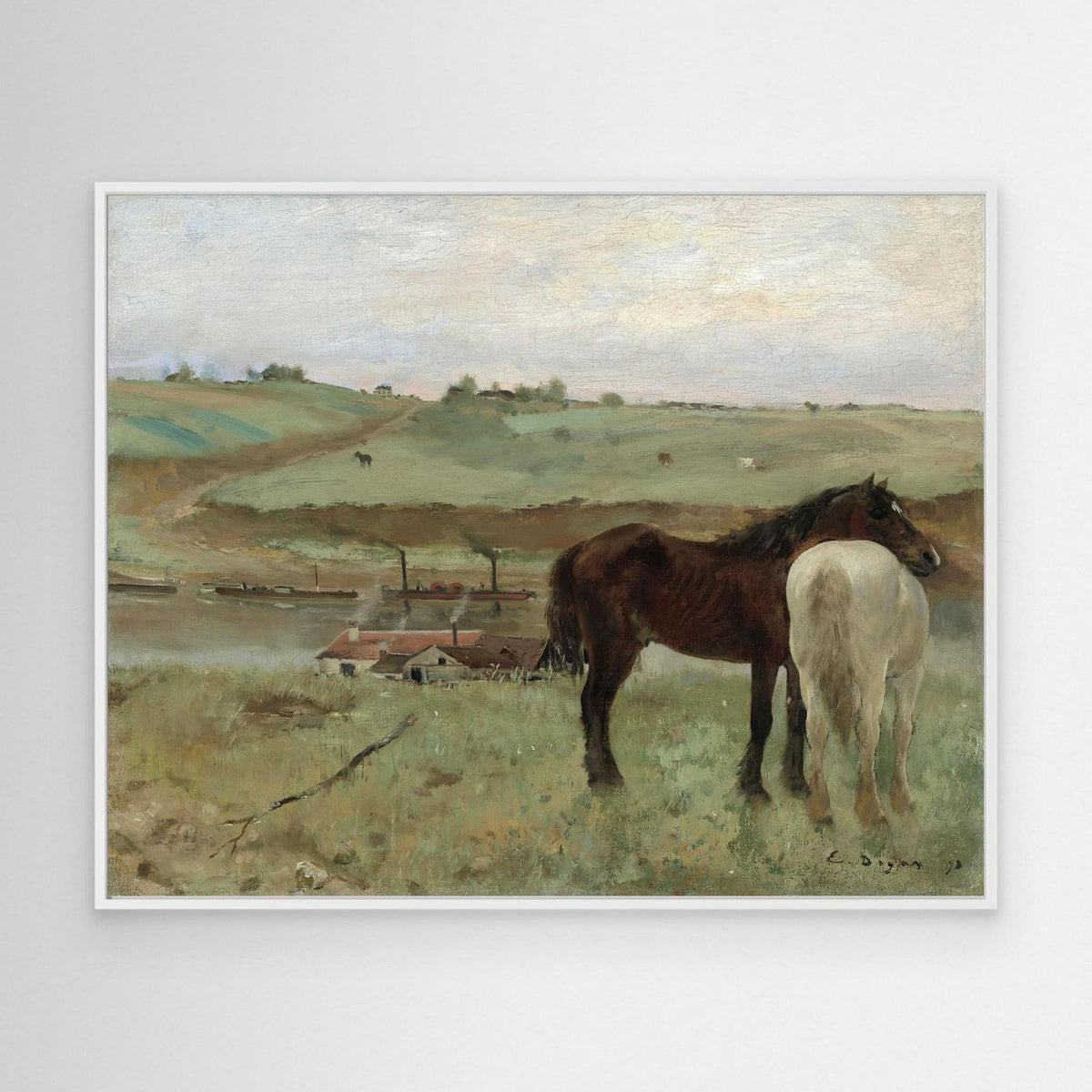 Timeless Equestrian Landscape Canvas
