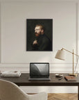 Moody Artist Portrait Vintage Wall Art Print