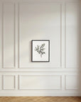 Olive Branch Botanical Study Vintage Wall Art Print