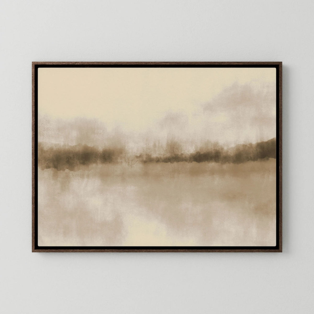 Abstract Landscape in neutral browns by Dina Dankers